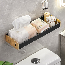 Toilet shelf above the light luxury toilet storage artifact bathroom wall-mounted toilet shelf wash table