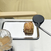 click stainless steel tray rectangular first jewelry storage tray desktop decoration aromatherapy tray coffee food tray
