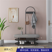 Thousand birds shoes stools hangers one household light luxury doorway shoe cabinet coat rack