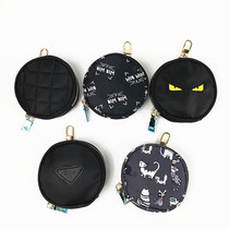 Mini Round Zero Wallet Fashion Cute Coin Bag Zipped Small Wallet Oxford Burqa Bag Key Bag Katong Bag
