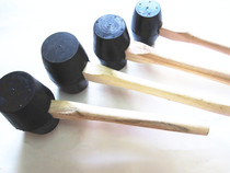 Special rubber new hammer leather hammer installation hammer rubber hammer black handle 0 5-2 5P specifications complete