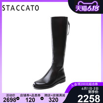 Sigatu's new Knights' boots in winter are thin and tall, with plush leather boots, women's boots q9301dg9