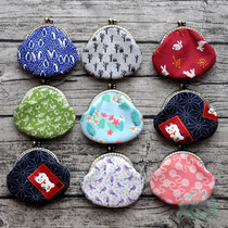 Original hand made fabric cute mouth gold bag coin bag coin bag Coin Purse Wallet Mini jewelry bag gift female diy