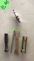 No-name four-stroke 48Q moped AT7C fire nozzle with tool Jialing JH70CC motorcycle spark plug