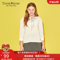 Teenie weenie bear summer women's lace up long sleeve shirt ttba72370q