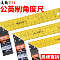 Thickened square ruler aluminum alloy industrial grade high precision woodworking corner ruler L Type 90 degree measuring tool
