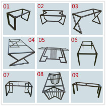  Custom wrought iron table feet Coffee table table frame Office table dining table foot bracket Large board table legs desk feet Bar metal feet