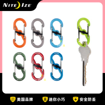 NiteIze nai Love 8 words key buckle safety spring quick hanging lock catch backpack hanging buckle bullet button outdoor 8 word clasp
