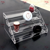 Acrylic cosmetics water milk storage ladder display stand Detachable perfume hand-made model display cabinet smoke rack