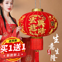 New Years business is booming red flannel lanterns housewarming outdoor balcony Chinese style decoration supplies