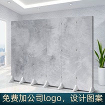 Screen partition covers Nordic European modern minimalist background office living room bedroom mobile folding folding screen