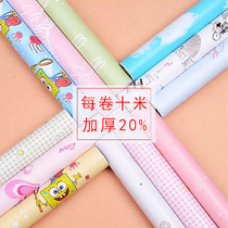 Cartoon childrens room dormitory bedroom self-adhesive wallpaper can be scrubbed waterproof and moisture-proof warm TV background wallpaper