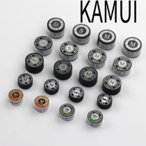 Japanese native black Kam leather head KAMUI English pool club snooker club head 11MM fancy 14