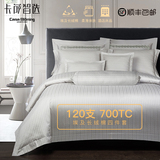 120 four-piece jacquard quilt cover long-staple cotton five-star bedding high-end luxury six-piece bed sheet