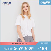 Prich summer new short sleeve T-shirt women's slim fashion commuter top prlw92601q
