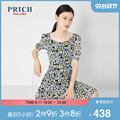 PRICH 2020 autumn new small daisy print waist temperament fashion dress PROWA7503Q