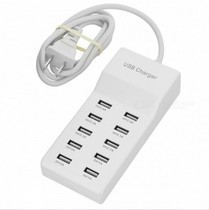 10-port fast multi-port USB charger 10A Android mobile phone tablet smart socket fast charging plug porous 2 4A