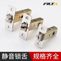 Toilet lock tongue washroom universal insertion core toilet tripods muted lock core room door lock bathroom single tongue