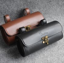 bicycle bag bike retro tail bag leather saddle seat cushion bag motorcycle locomotive small side bag front bag