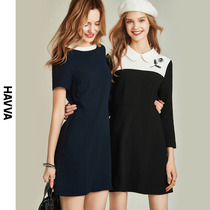 Exclusive price for fans ￥ 159 small fragrant style dress women's show thin baby collar skirt q4358