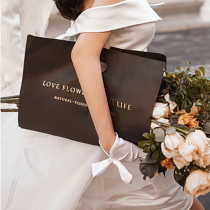 ins wind street shooting brigade shooting props English letter handbag wedding photography photo taken kraft paper bag props