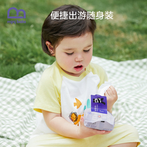 Mini Balabala Baby Wipes Hand Mouth Special Travel Portable Thickened Wet Wipes Bag Wet Wipes 25*1