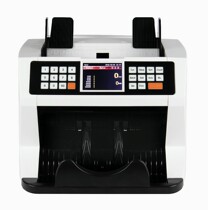 Vertical US Dollar Euro Yen British Pound Hong Kong Dollar Total amount Multi-currency banknote counter Foreign currency banknote detector