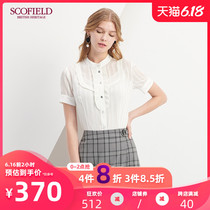 Scofield women's commuting ladies short sleeve collar shirt sfba82511q