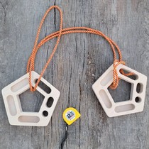 Rock climbing training portable finger board wooden training board fitness pull-up hanging function training board