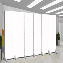 Custom screen partition living room modern simple folding mobile office exhibition inspirational language white bedroom dining room