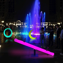 LED outdoor luminous swing garden moon seesaw landscape decoration lamp hanging chair amusement equipment cloud stool