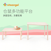Niteangel Aite Hamster Platform Multifunctional Wooden Bracket Attic Golden Bear Toy Cage Landscape Supplies