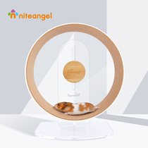 Niteangel Aite Acrylic Running Wheel Cork Mat Wood Running Clouds Running Wheel Replacement Runway Hamster Supplies Summer