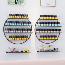 Garnish rack decoration wall-mounted shelf display rack nail polish simple Nordic wrought iron cosmetics nail salon