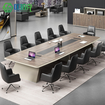 Large Conference Table Long Table Brief Modern Meeting Room Table And Chairs Combined Training Negotiation Table Office Furniture Reception Desk