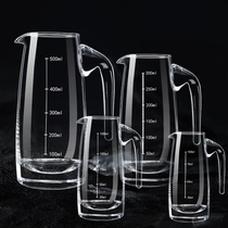 Glass liquor glass decanter, wine separator, wine meter, wine mixer, wine pot with scale and handle, wine utensil, wine spoon