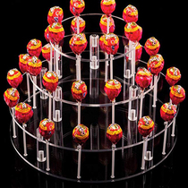 35 hole acrylic transparent Lollipop rack convenience store supermarket Lollipop display stand Lollipop stand