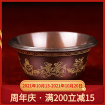 Indian pure copper eight auspicious water supply Cup Tibetan Buddha Cup Tantric Buddha front water supply Bowl 7 sets 10 8