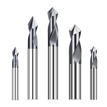 Tungsten steel fixed point drill extended alloy positioning drill steel center drill bit 60 degrees 90 degrees 120 Chamfering knife fixed heart drill