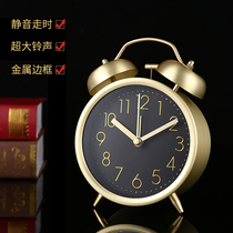 Metal power wake up old-fashioned small alarm clock students use childrens retro special wake-up artifact ornaments and clocks