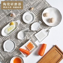 Ceramic Grinders Grinder manually mashed garlic grinders Grinders Ceramic Japan Garlic Clay Medicinal Ends Bowl of Ginger End God