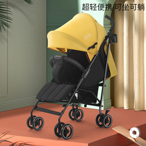 Summer simple baby stroller super light folding can sit can lie down children baby trolley portable umbrella car