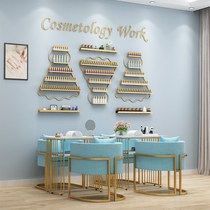 Nail table and chair set combination Nordic single double double manicure table special economical ins paint white