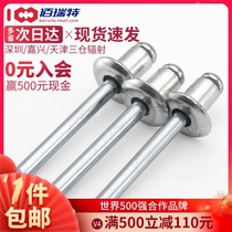 2 4 3 2 4 5 6 4 Rivets aluminum rivets open-type flat round head blind rivets