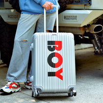 Luggage Mens Large Capacity Trend fashion 2021 New zipper student suitcase trolley case Mens special password box