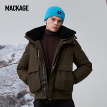 MACKAGE men ROWAN detachable hooded pilot down jacket warm 21 new autumn and winter