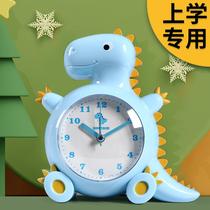 2021 new cartoon dinosaur small alarm clock students use to get up practical bedroom smart boy children can talk