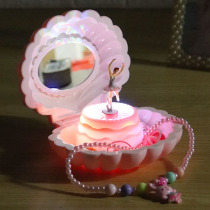 Music box Music Box Music Box rotating dance ballet girl Aisha Princess shell magic box to send birthday Childrens Day gift
