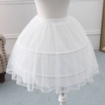 可调节演出服儿童礼服裙撑女童走秀带骨内衬钢圈两用长款女童演出