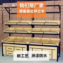 Supermarket vegetable rack shelf vegetable rack fruit steps selling vegetable rack display rack vegetable counter display rack